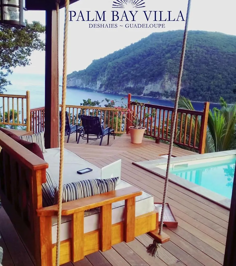 Villa Palm Bay Stunning View 5 Min To Beach 3 Min To Downtown King Size Bed Deshaies 0*,  Guadeloupe